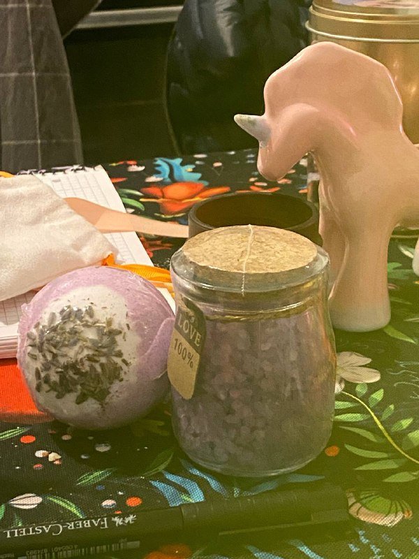 Подвеска-леденец из стекла, соль и бурлящий шар для ванны, платок 3