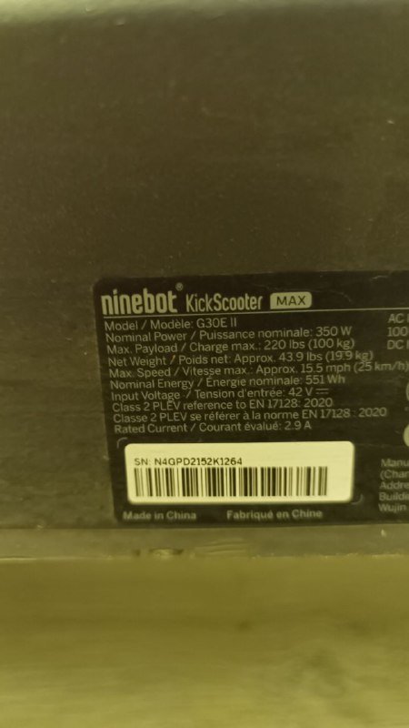 Самокат Ninebot Max G30P 3