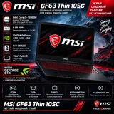 MSI GF63 Thin Gaming Laptop 1