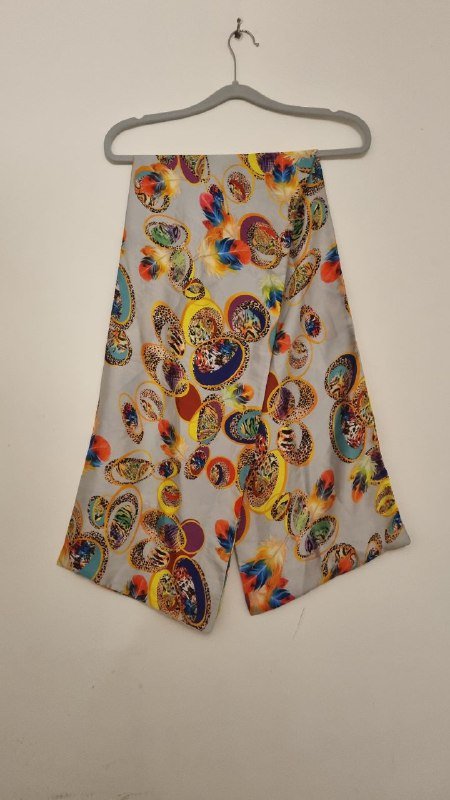 Шапка, шарф-платок, платье-туника голубое, платье-туника оранжевое 2