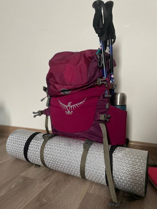 Рюкзак Osprey Futura Pro 45+5 и коврик Quechua