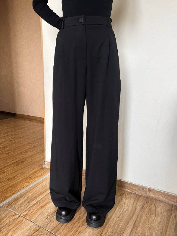 брючные штаны чёрные, джинсы черные, размер 36/S