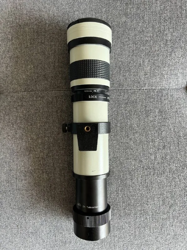 Объектив JINTU 420-800 mm, телеконвертер, переходник Sony E 1