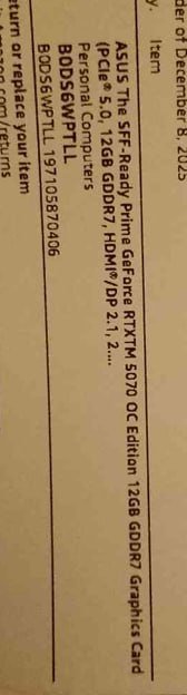 Видеокарта GeForce RTX 5070 новая