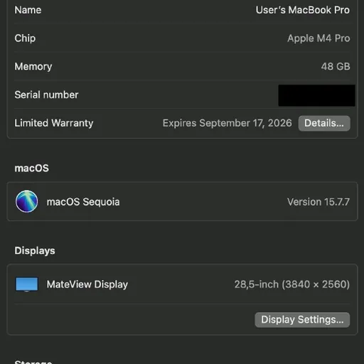 MacBook Pro 16 M4 Pro 48/512