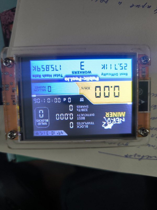 Nerd miner 2 и платы esp32