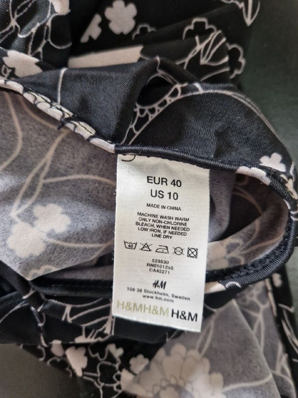 Черно-белый H&M топ, Полосатый H&M топ 3