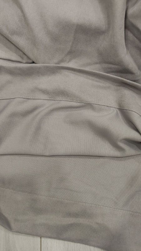 Шторы серые с крючками размер 2м на 2,65м 2