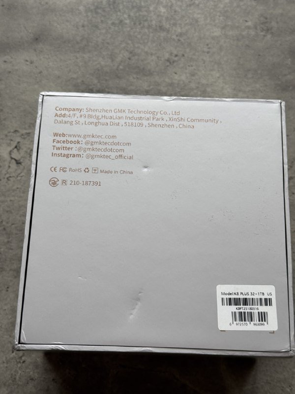 Mini PC GMKtec NucBox K8 Plus, 32GB RAM, 1TB SSD 9