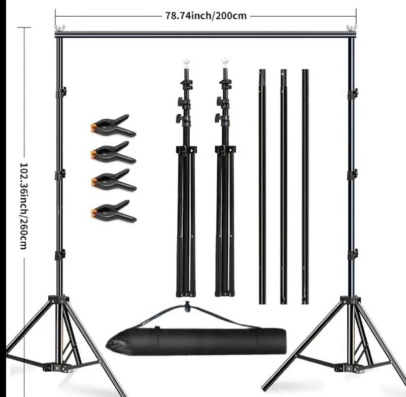 Комплект для установки фона с треногами и поперечиной 2