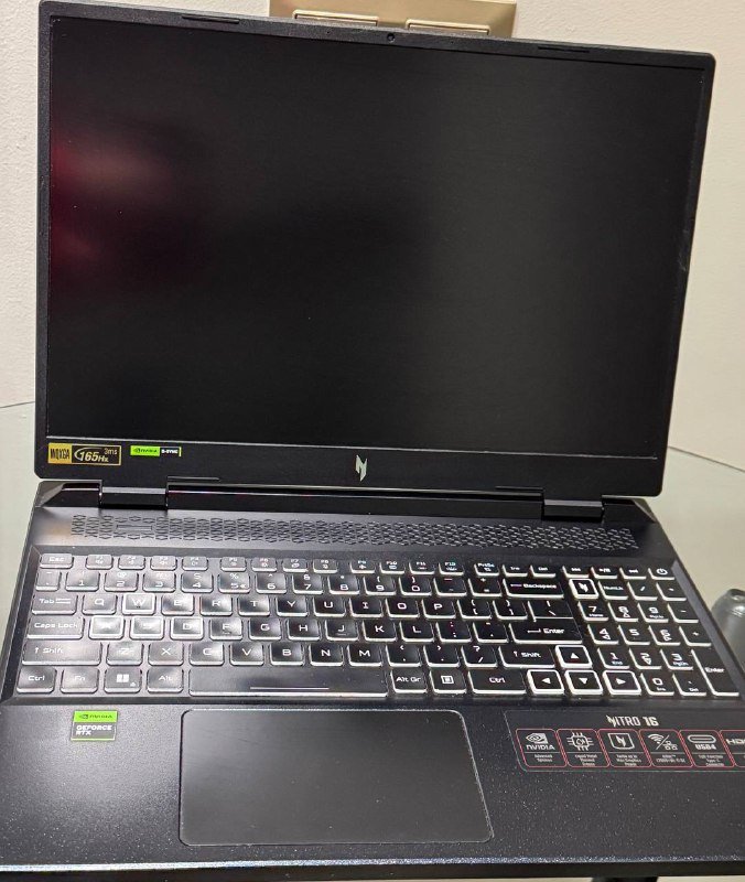 Acer Nitro16 Gaming Laptop Ryzen 7-7735 Nvidia RTX 4070 32GB RAM 1TB HDD 1