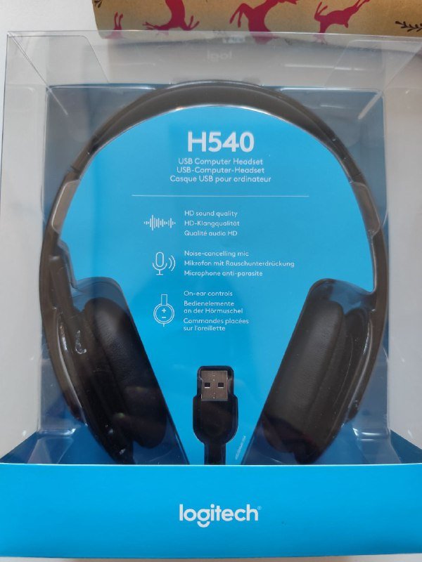 Гарнитура Logitech, мышка Logilink