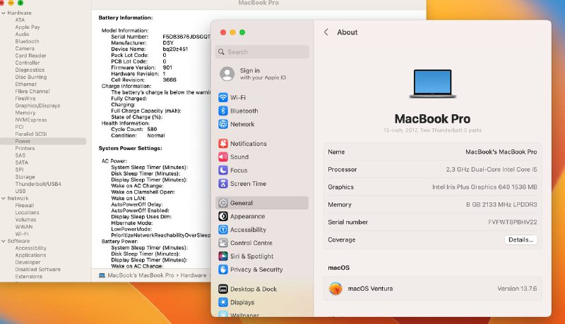MacBook Pro 2017 i5 8/128 ГБ 2