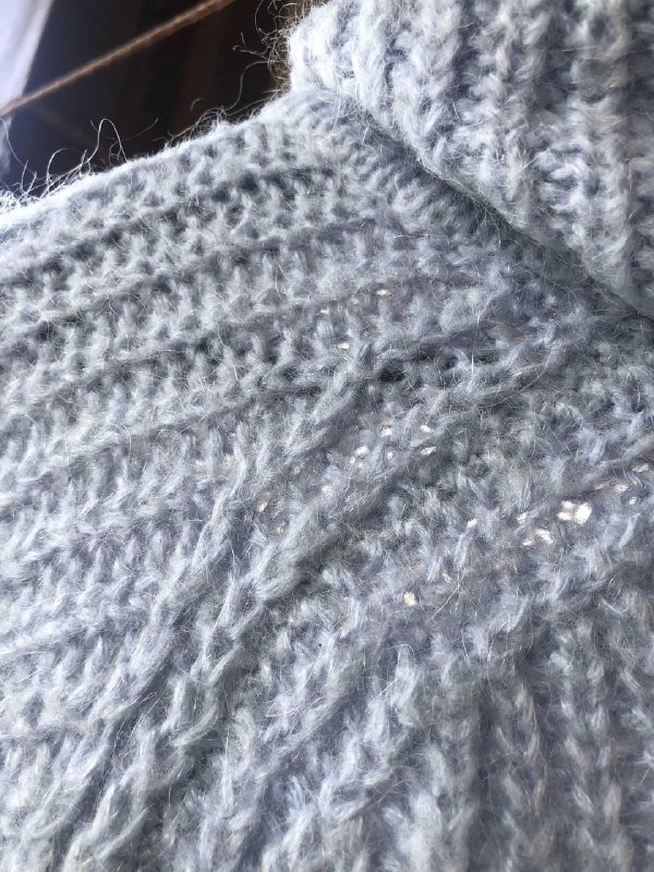 Нежно-голубой кроп-свитер Zara knit размер S 3