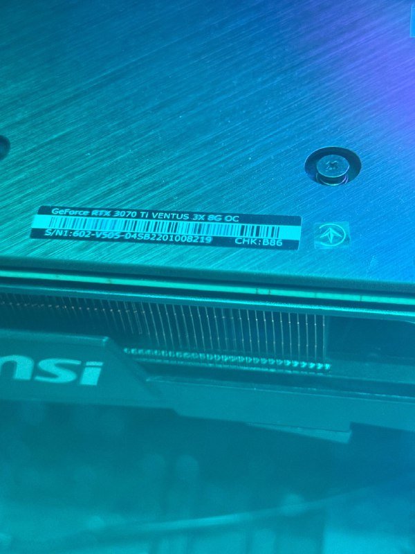 MSI RTX 3070 Ti VENTUS 3X OC 8GB видеокарта 2