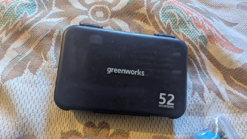 Гравер greenworks с насадками