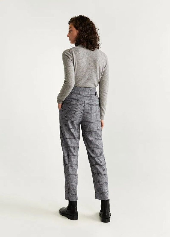 Брюки женские Mango на высокой талии с поясом