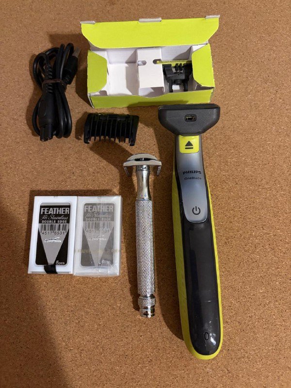 Philips OneBlade тример и станок Parker Stella с лезвиями