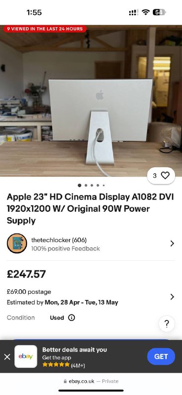 Apple Cinema HD Display 23” (модель A1082) 4
