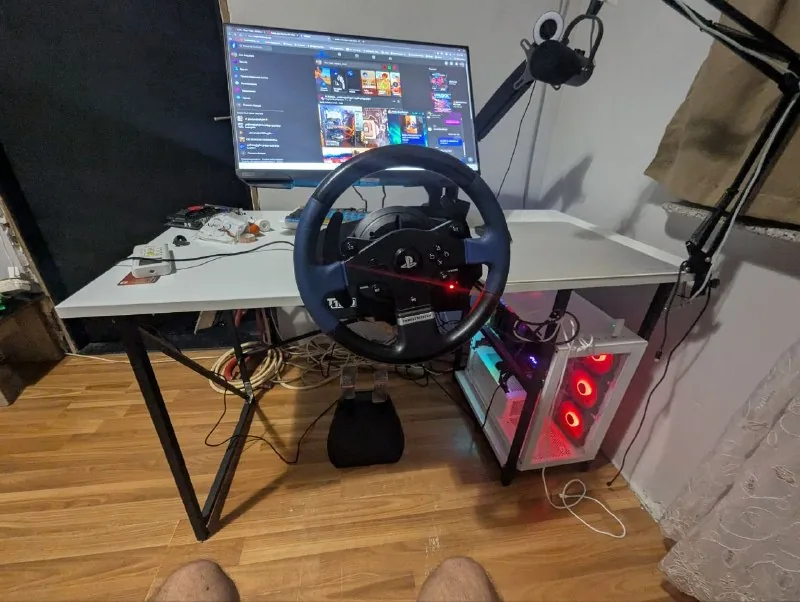 Игровой руль Thrustmaster T150, педали T300