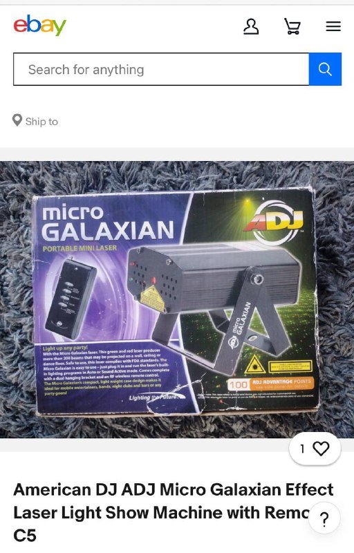 Светомузыка лазер Micro galaxian portable mini laser 2