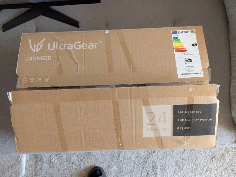 Игровой монитор LG UltraGear 24GN60R-B, кронштейн Gembird 1