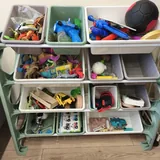 Shelves for toys and books, 4 and 12 bins 2