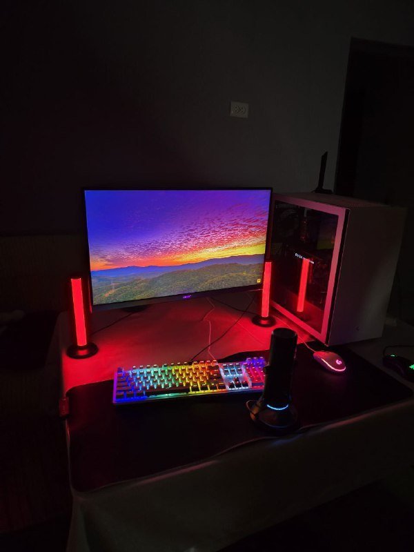 Компьютер, монитор Acer Nitro VG270M3bmiipx, аксессуары Logitech, A4Tech, Koradji Pro, Razer