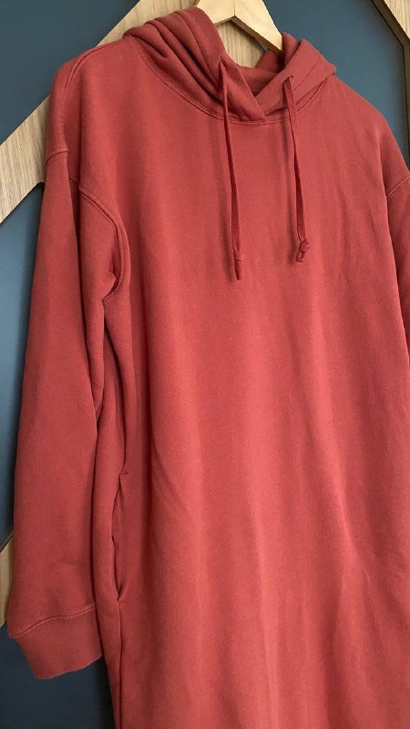 Платье-худи Uniqlo красное женское 4