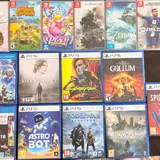 Диски и картриджи PlayStation 5 и Nintendo Switch 2