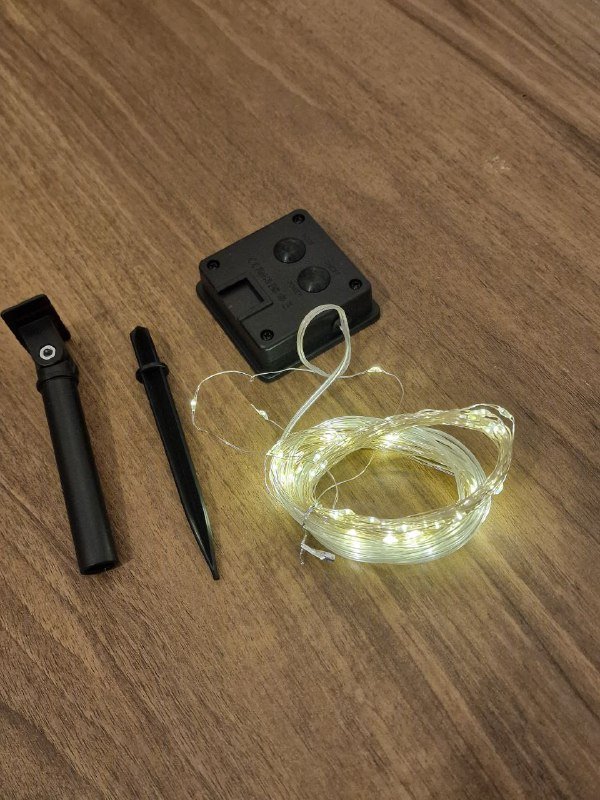 Светодиодная гирлянда с АКБ и солнечной панелью