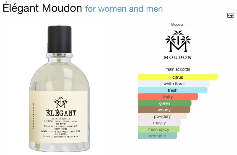 Парфюм Moudon Elegant и Moudon Enigma 100 мл