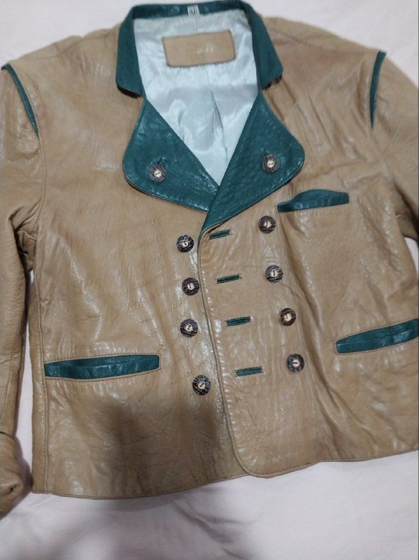 Кожаная куртка мужская размер M