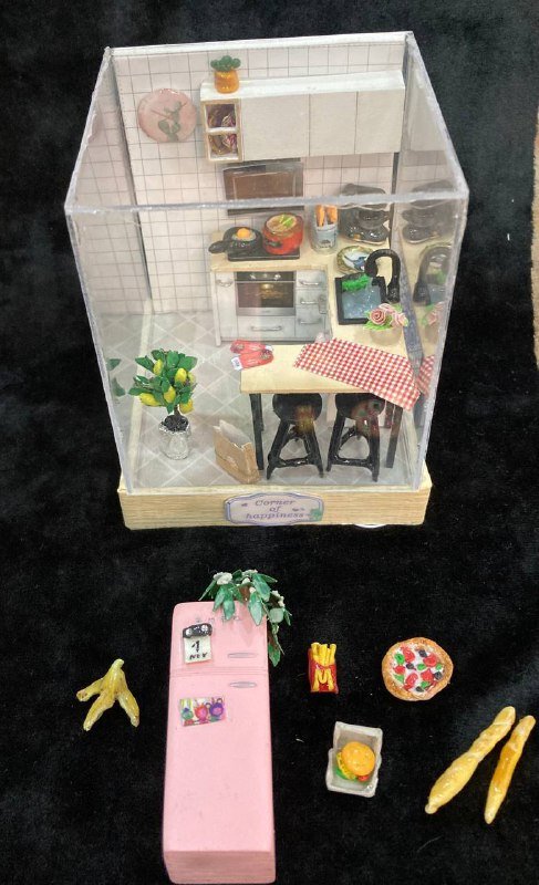 Румбокс декоративный ночной светильник миниатюра кухня