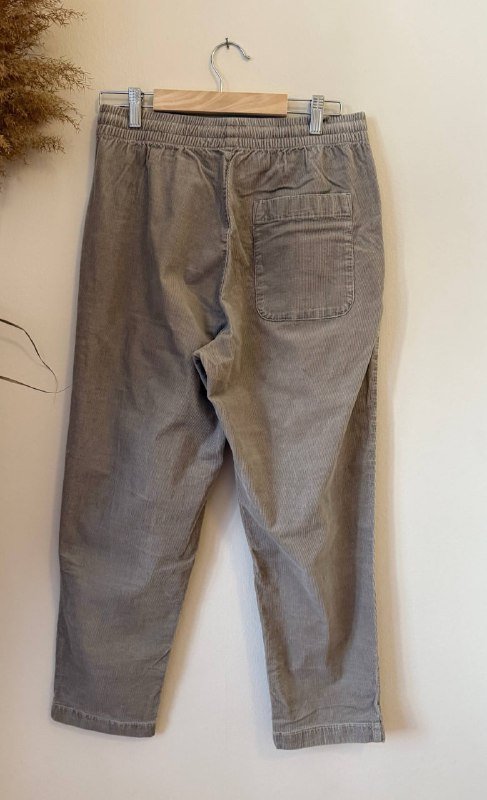 Вельветовые брюки Uniqlo унисекс песочный цвет размер S 2