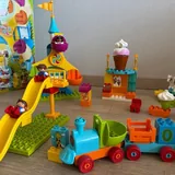 Lego Duplo поезд и парк аттракционов 3