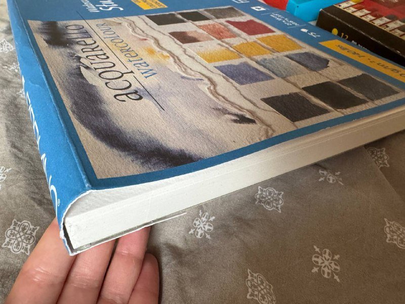 Альбом с бумагой для акварели, масляная пастель, детские карандаши 2