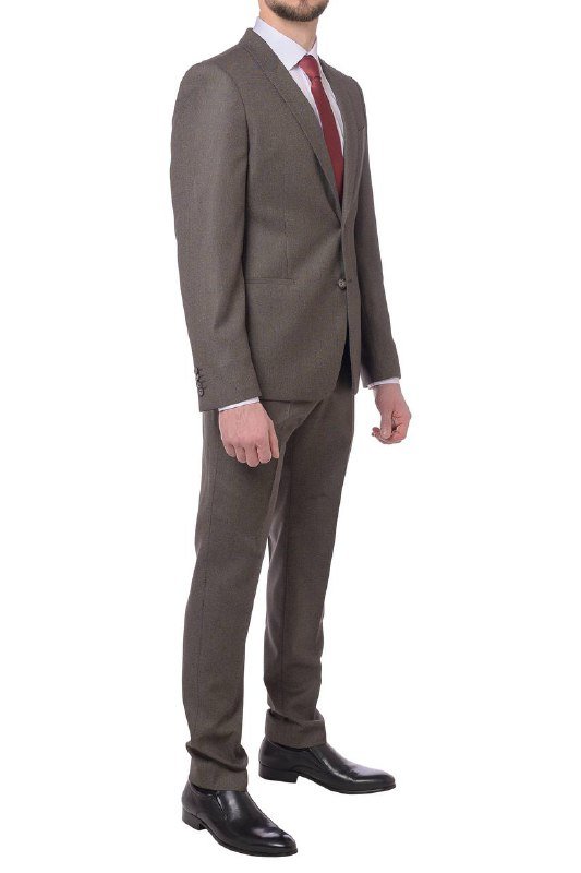 Мужской костюм, брюки, пиджак и ремень 3