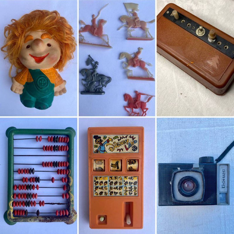 Игрушки, техника, фотоаппарат, фигурки времен СССР