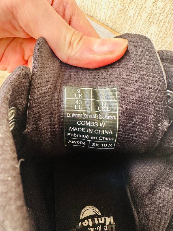 Сапоги Dr. Martens Combs Ripstop Nylon/Leather combat, размер 41-42 7