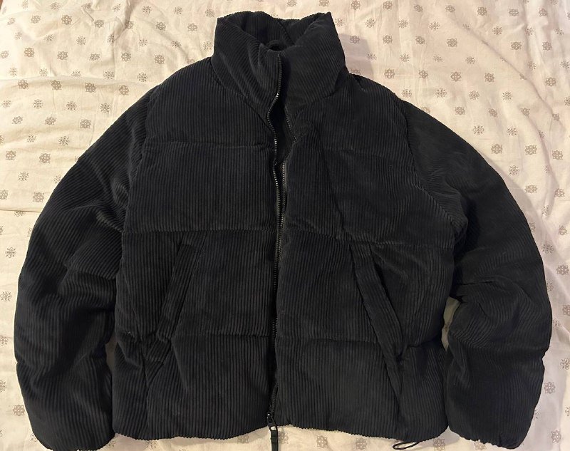 Вельветовый теплый бомбер New Yorker XL