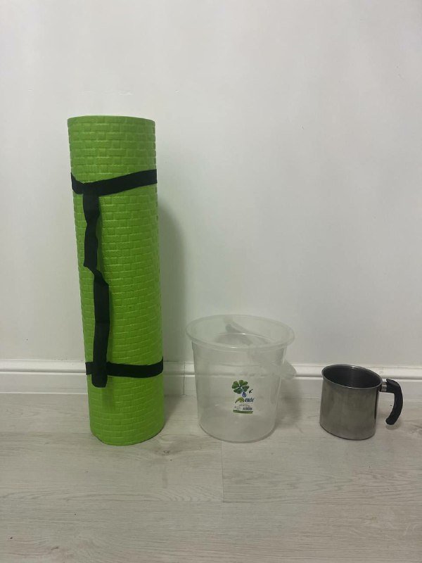 Коврик для фитнеса, ведро, блендер, кружка, сушилка, чайник, простынь, курточка, кардиган, сумки, аккумулятор, автозапчасти, ножницы, нож, досточка