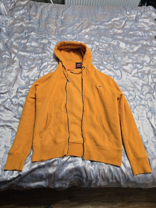 Толстовка SuperDry оранжевая XL (похоже L)
