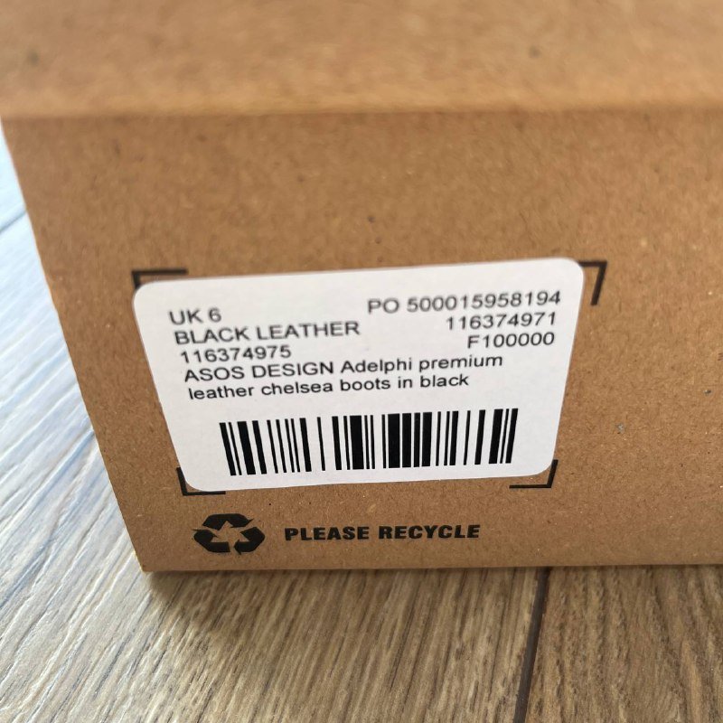 ASOS DESIGN ботинки из натуральной кожи, размер 39 6