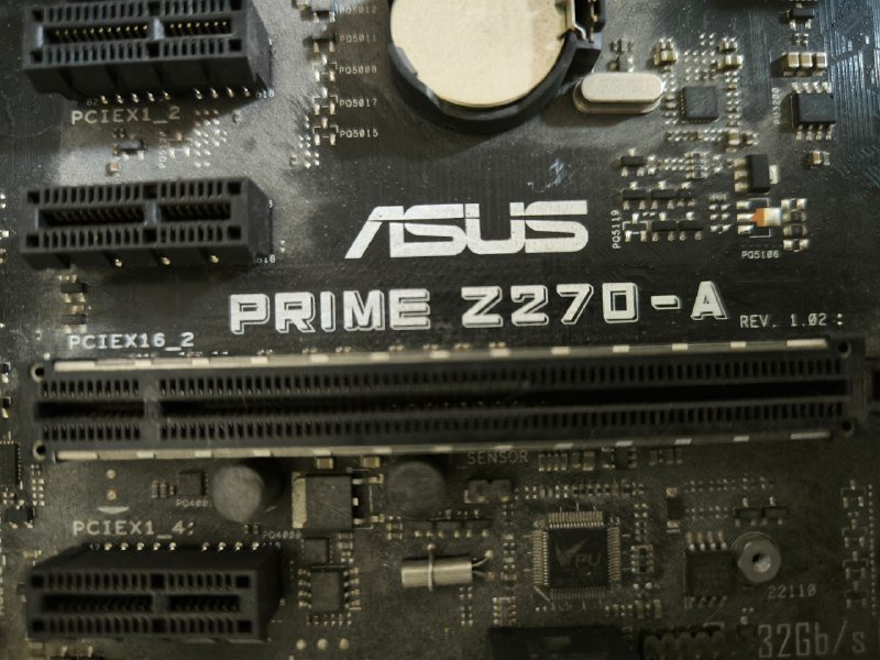 Материнская плата Asus Prime Z270-a, процессор Intel Pentium G4500, память DDR4 8GB 4