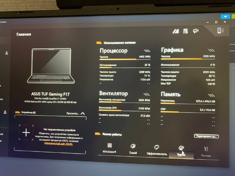 Ноутбук Asus TUF F17 FX707VU4 Core i7 RTX 4050 16GB SSD 2