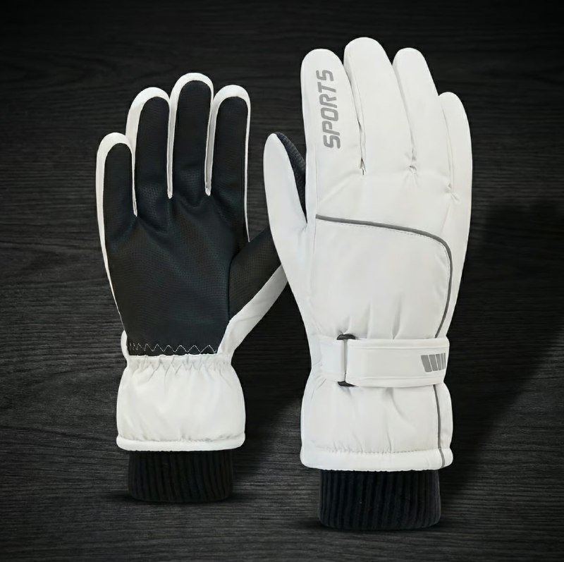 Перчатки горнолыжные утепленные