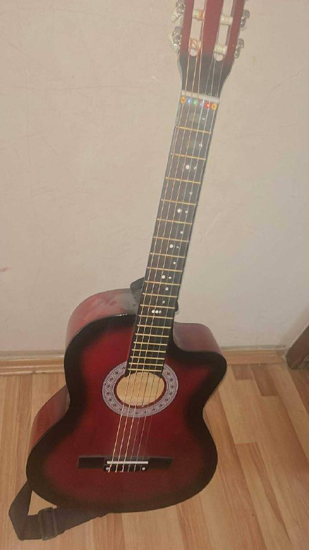 Guitar with Capo bag, hanging belt, adjustment tool