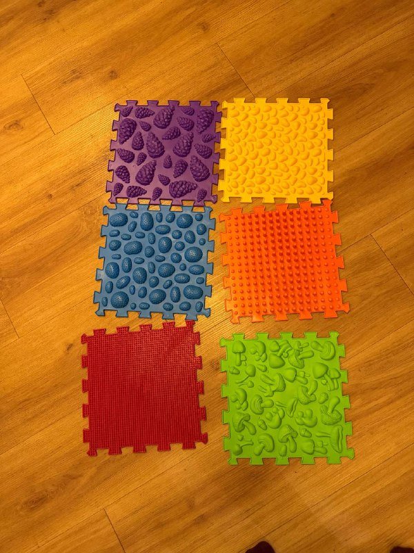 Ортопедический коврик модульный пазл 6 штук 4