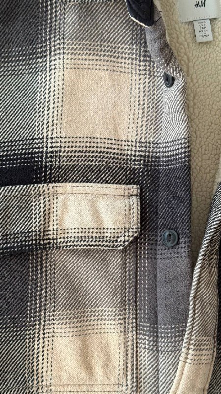 Куртка-рубашка унисекс H&M размер S утепленная 3